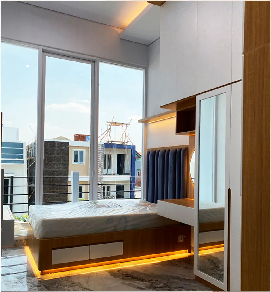 Interior Rumah Real Estate custom karya SAVOY, di Jakarta Garden City, Jakarta Timur