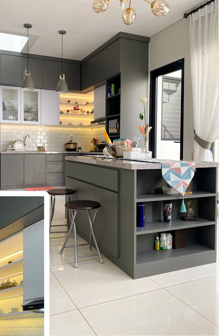 Interior Rumah Real Estate custom karya SAVOY, di Summarecon Bandung