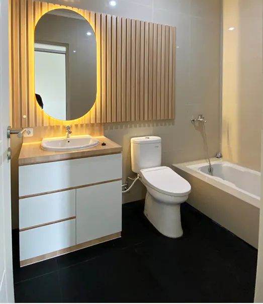 Interior Rumah Subsidi custom karya SAVOY, di Bukit Cipageran Indah, Cimahi - detail 3