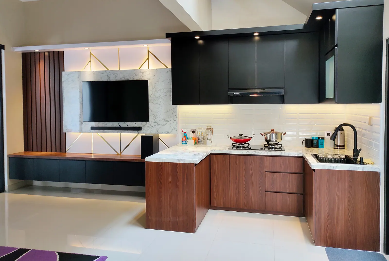 Interior Rumah Subsidi custom karya SAVOY, di Griya Padalarang Asri