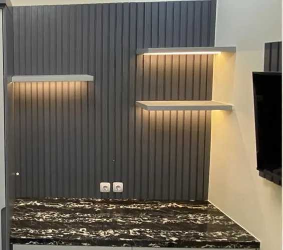 Interior Rumah Subsidi custom karya SAVOY, di Griya Setu Permai, Bekasi - detail 2